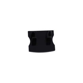 M7399  Tiras LED Strips  Profile End Cap Without Hole (1pc), 17.3 x 15.7mm Black